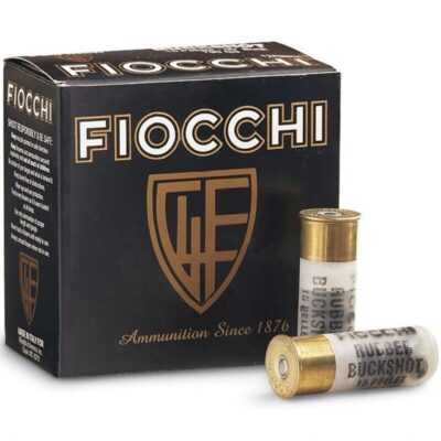 Fiocchi LE Less Lethal 12 Gauge Ammunition 10 Rounds 2-3/4" 00 Rubber Buckshot 15 Rubber Pellets 790fps - Image 1