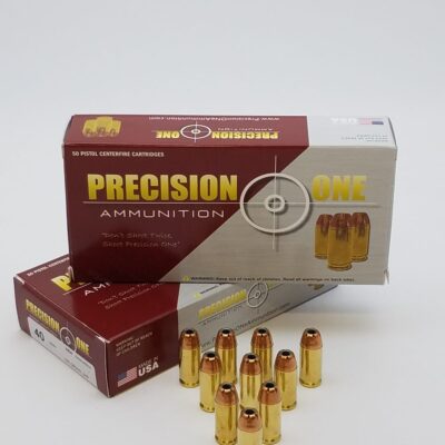 Precision One 40S&W 165GR 1170FPS JHP 50rd Defense Rounds