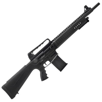 Rock Island Armory VR60 AR Style Semi-Auto Shotgun 12 Gauge 3" Chamber 20" Barrel 5 Rounds Gas Operated Aluminum Upper Receiver Polymer Furniture Black - Image 1