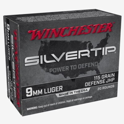 Winchester Silvertip 9mm Luger Ammunition 20 Rounds JHP 115 Grains W9MMST - Image 1