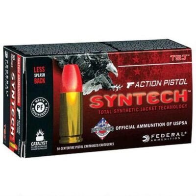 Federal Syntech Action Pistol .45 ACP Ammunition 50 Rounds 230 Grains Total Synthetic Jacket 775fps - Image 1