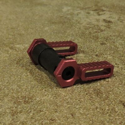 2nd Tactical AR-15 Enhanced Skeletonized Ami Safety Selector Red Anodized - Image 1