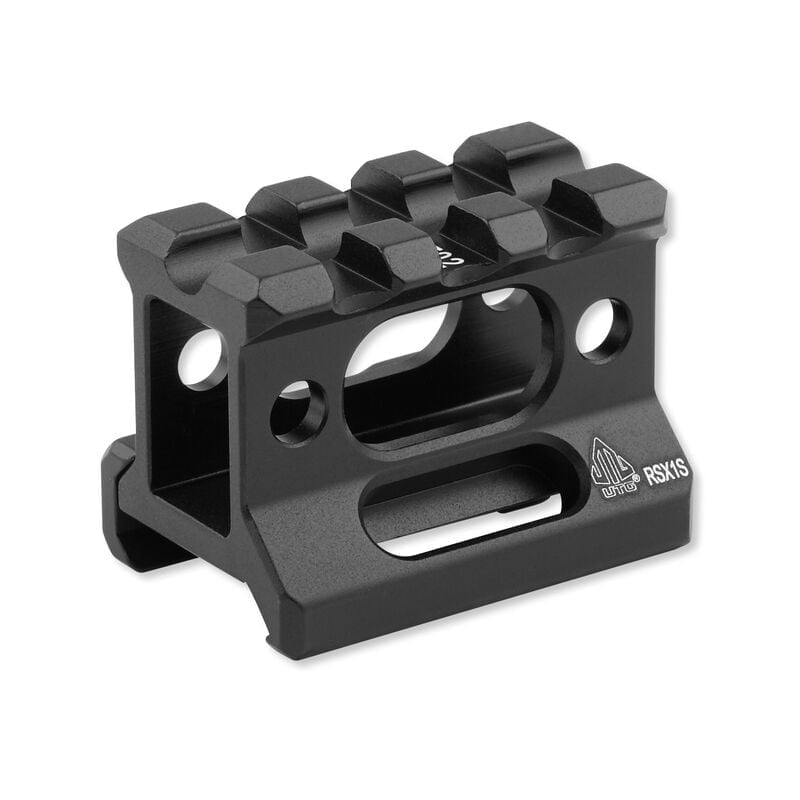 Leapers UTG Super Slim Picatinny Riser Mount Height Slots Aluminum Black MT RSX S