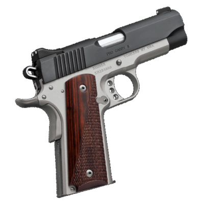 Kimber Pro Carry II Two-Tone 1911 Pistol 45 ACP 4" Barrel 7-Round Black Rosewood