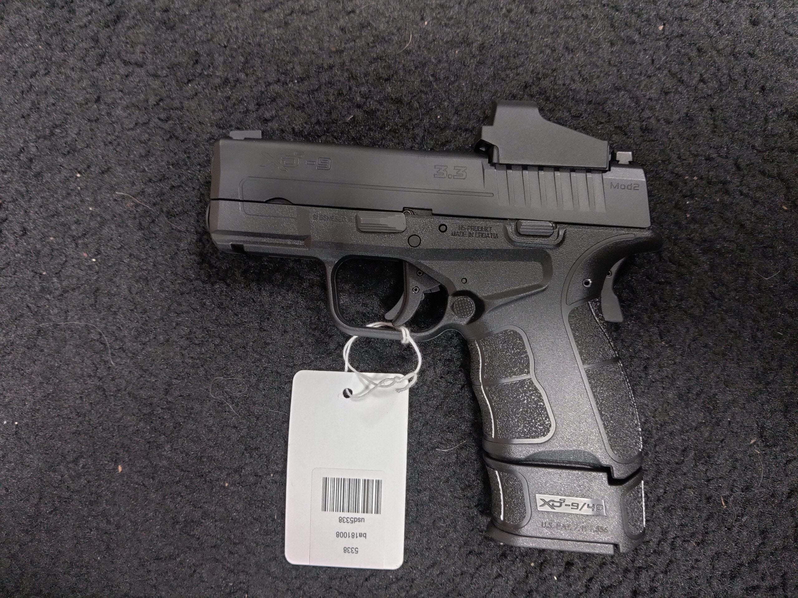 Springfield Armory Xd S Mod2 Osp 9mm Luger Semi Auto Pistol 33 Barrel 9 Rounds Optics Ready