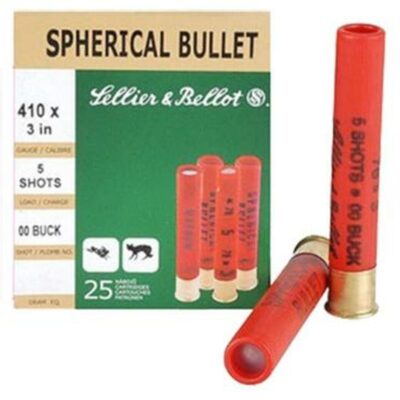Sellier & Bellot Spherical Bullet 25rd 410 #00 Buck - Image 1