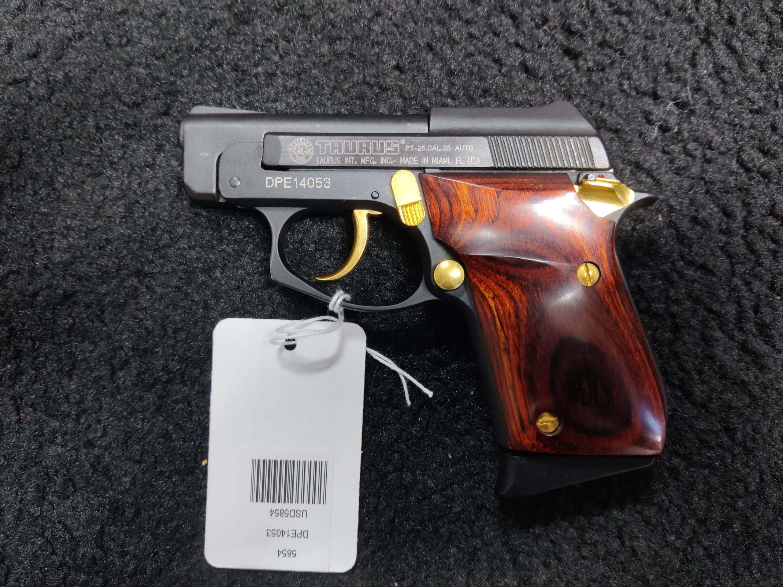 used-taurus-pt-25-25acp-w-mag-rare-click-click-boom