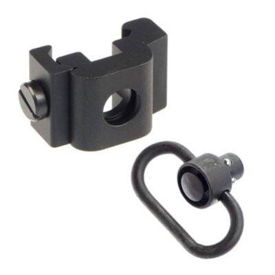 Tacfire AR-15 Rail Mount Quick Detach Sling Adapter & Swivel - Image 1