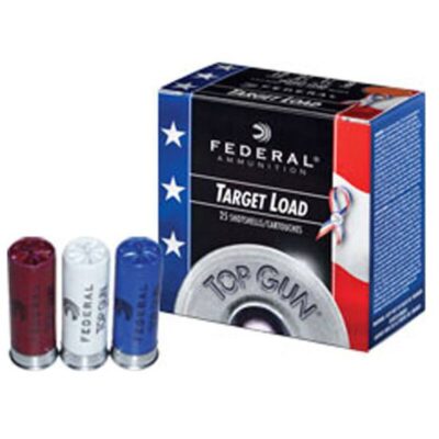 Federal Top Gun Sporting Special Edition Red, White and Blue 12 Gauge Ammunition 2-3/4" Shell #8 Lead Shot 1-1/8 oz 1145 fps 25rd - Image 1