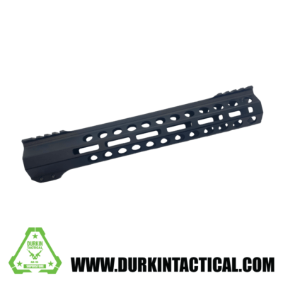 Durkin Tactical Precision 12 in. Free Float M-LOK Handguard w/Hardware Custom Black/White Skeleton Dip - Image 2