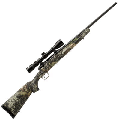 Savage Axis XP Camo Bolt Action Rifle .22-250 Remington 22″ Barrel 4 Rounds Detachable Box Magazine Weaver 3-9×40 Riflescope Synthetic Stock Mossy Oak Break Up Country Finish + 2