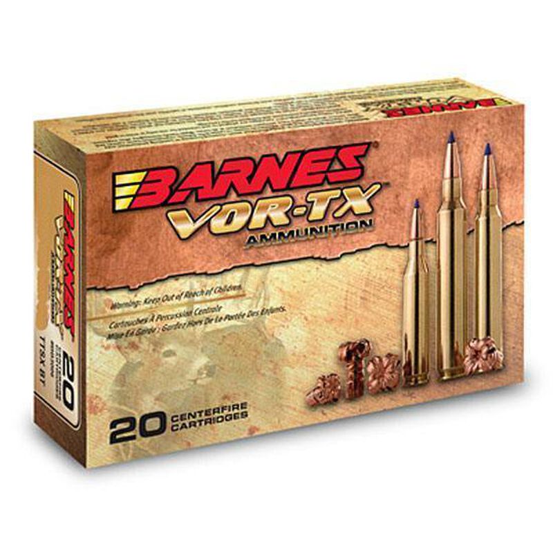 Barnes VOR-TX .260 Remington Ammunition, 20 Rounds, TSX BT, 120 Grains