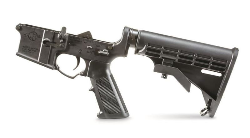 Alex Pro Firearm AR15/M16 Multiple Caliber Lower Receiver, Black Assembly - LP013