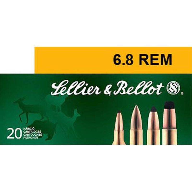 Sellier & Bellot 6.8 SPC Ammunition 20 Rounds PTS 110 Grains SB68B