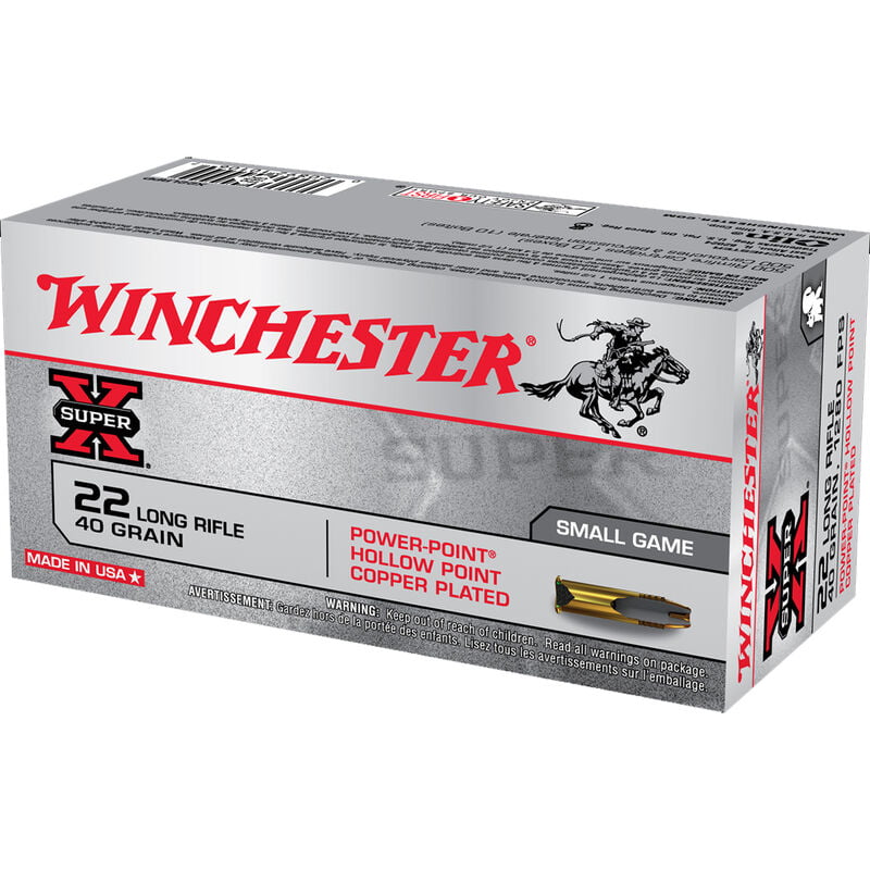 Winchester Super-X .22 LR Ammunition 40 Grain PHP