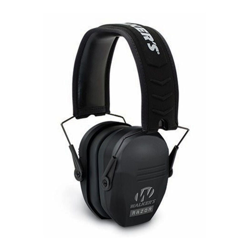 Walker's Razor Slim Passive Muff Hearing Protection Black