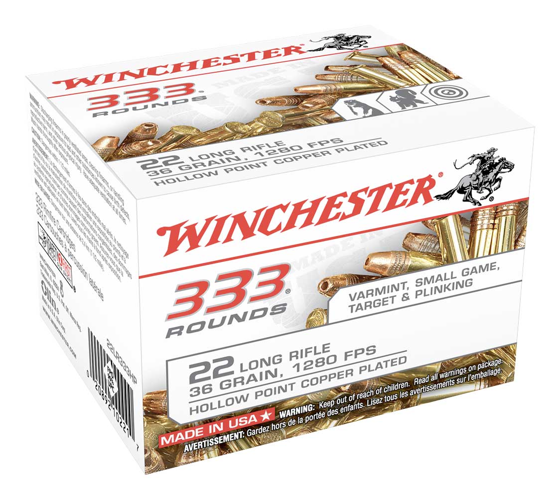 WINCHESTER AMMO 22 LR 36Gr Hollow Point 333rd