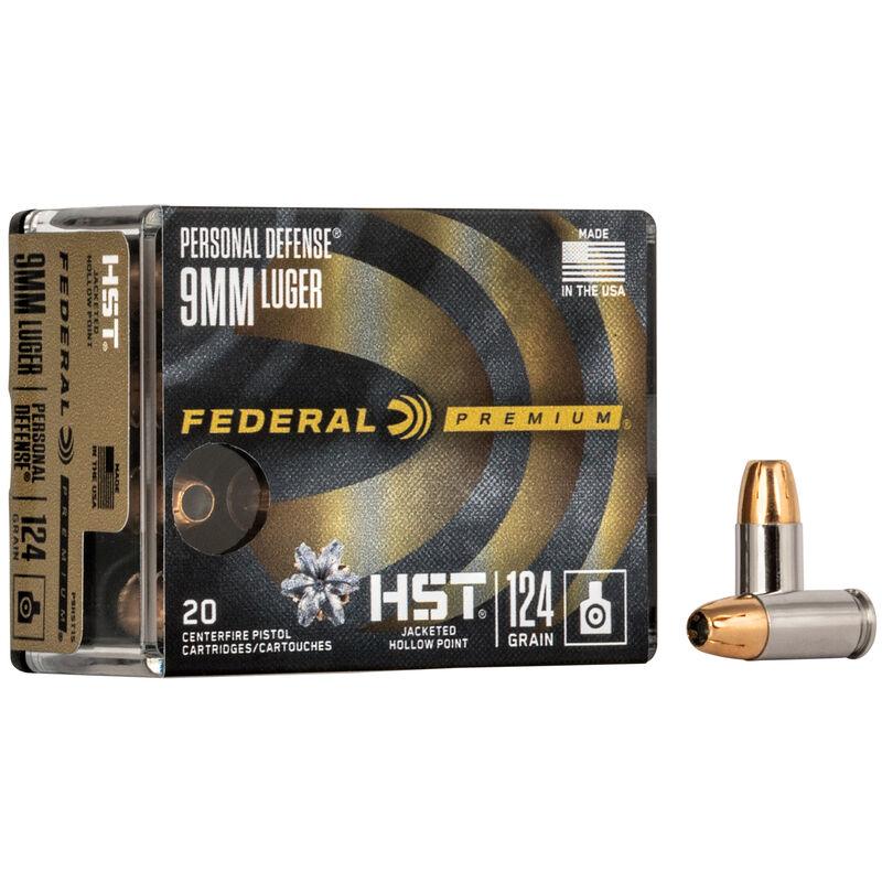 Federal Premium HST 9mm Luger Ammo 124 Grain HST JHP - Click-Click-Boom