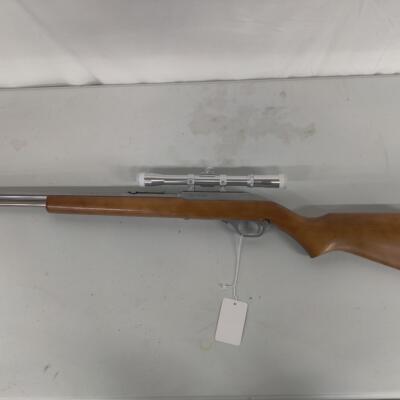 Used Marlin 60SB Stainless Steel Semi-Auto Rifle Wood Stock w/Scope - Image 1