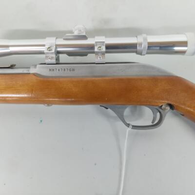 Used Marlin 60SB Stainless Steel Semi-Auto Rifle Wood Stock w/Scope - Image 4