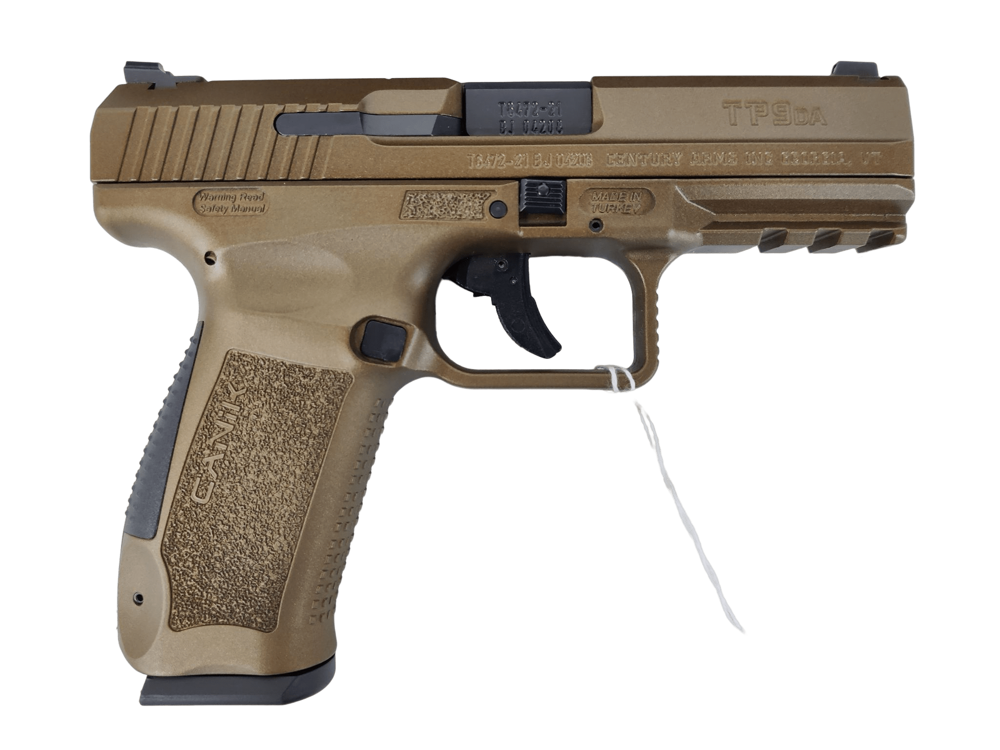 Used Canik TP9DA Bronze Semi-Auto Pistol w/2 18rd Magazines, Backstraps ...