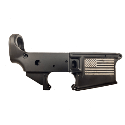 Anderson AR-15 Stripped Lower Receiver Multi-Cal Distressed American Flag - Image 1