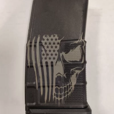 ProMag DPMA3 AR-10 .308 20rd Mag Skull American Flag - Image 2