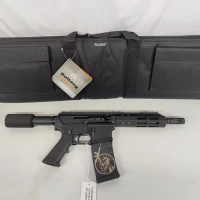 Anderson AR-15 Pistol .223 Wylde w/BCA Side Charger Upper 7.5in Barrel MLOK w/30rd Mag, Soft Case - Image 1