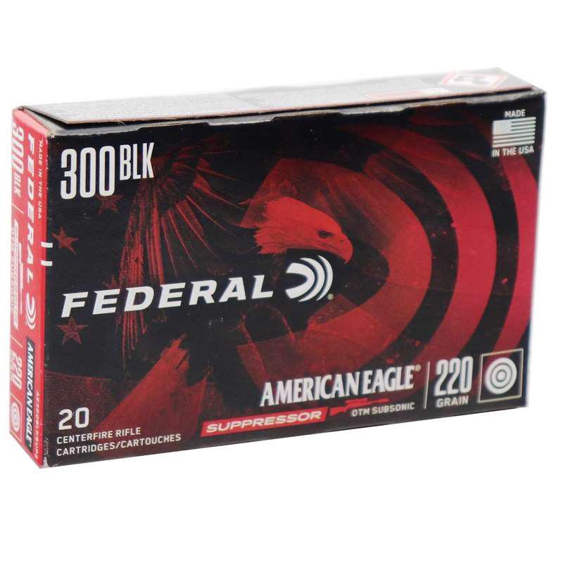 Federal American Eagle 300 AAC Blackout Ammo 220 Grain Subsonic Open T-img-0