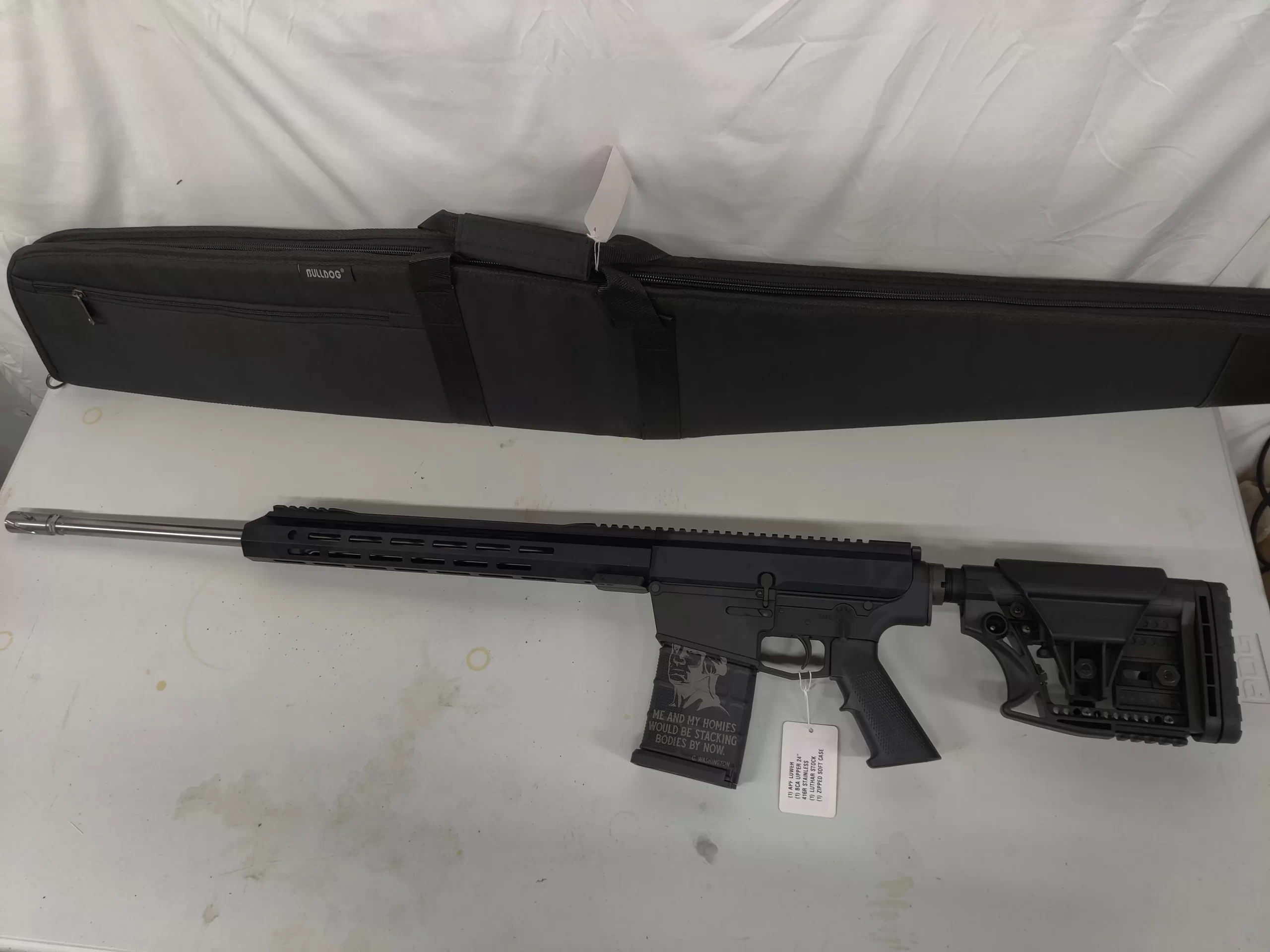 APF/BCA AR10 .243 Win Semi-Auto Rifle 24in 416R SS Barrel w/Luth-AR St ...