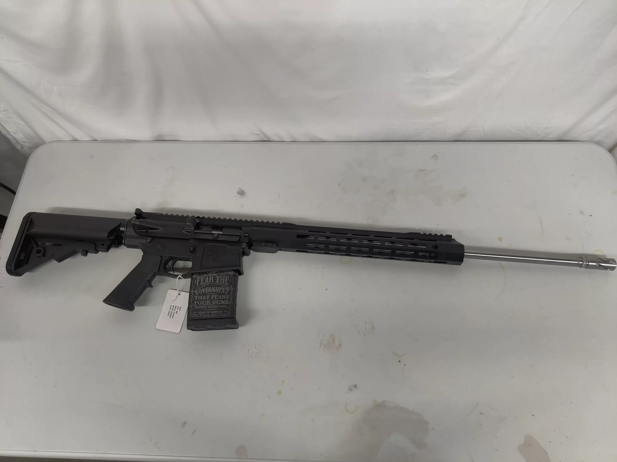 Aero/BCA AR-10 Custom .243 Win Semi-Auto Rifle 24in Barrel 416R SS w ...