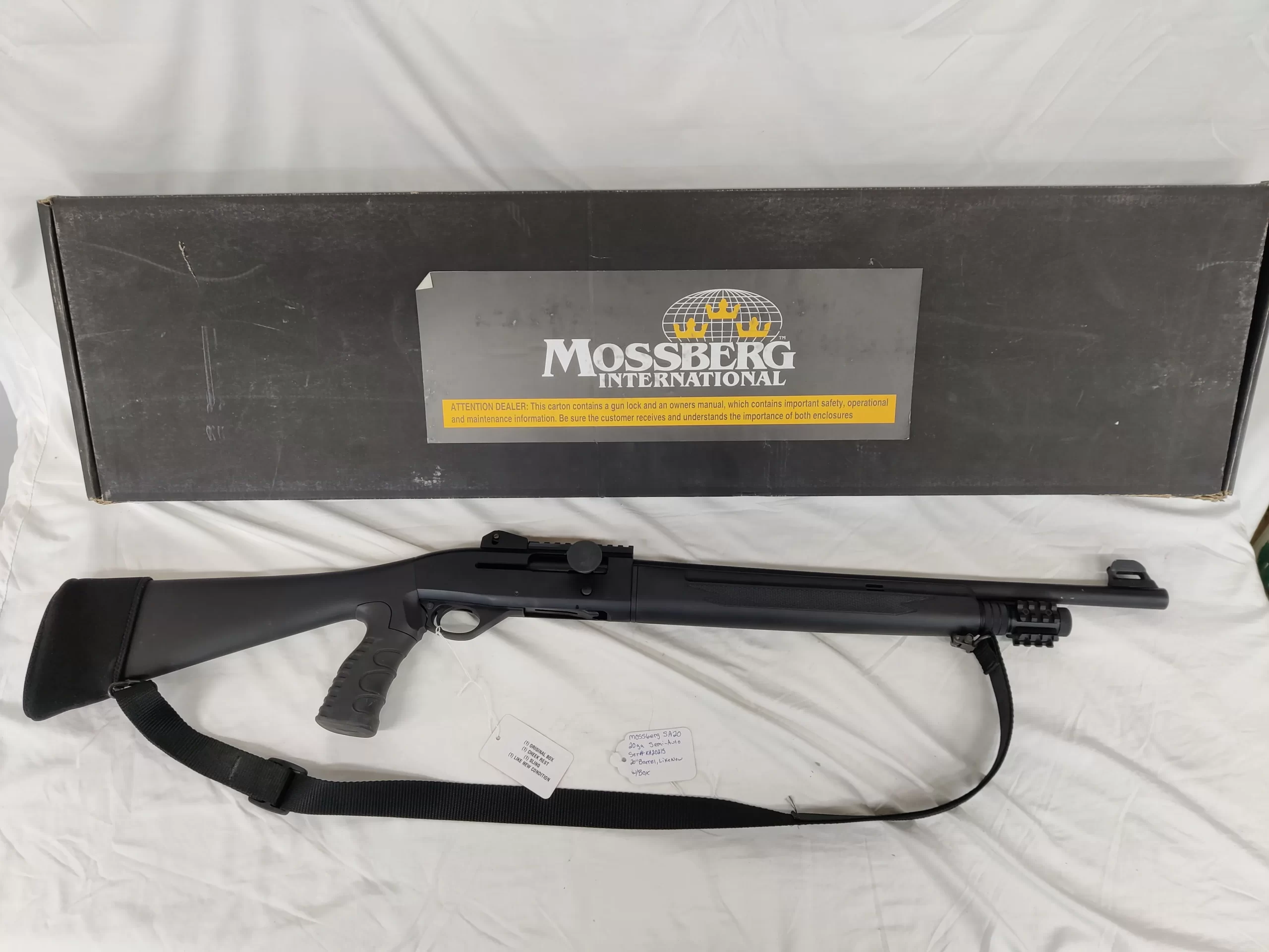 Used Mossberg SA20 Tactical 20 Gauge Semi-Auto Shotgun w/Pistol Grip, -img-0
