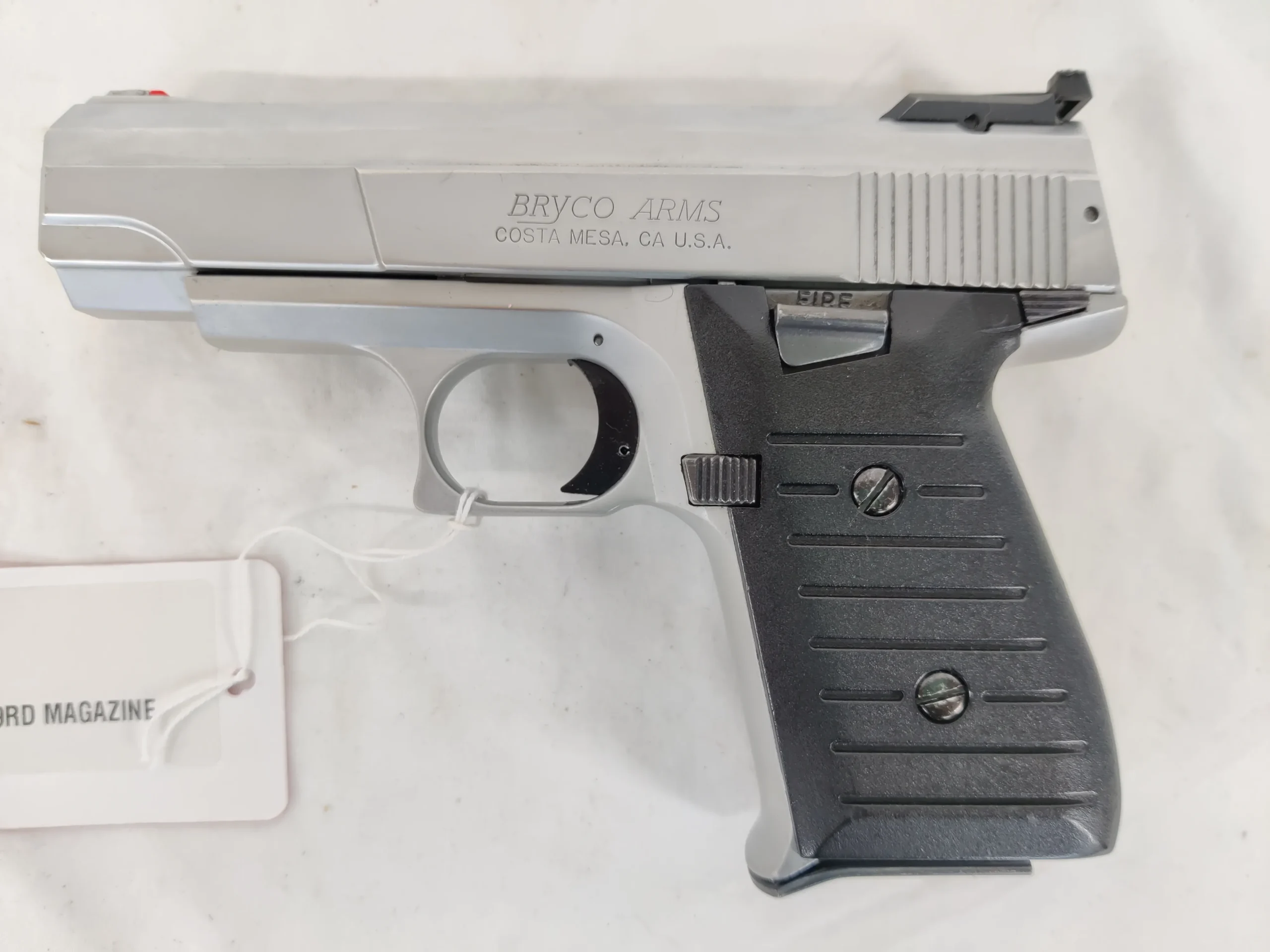Used Bryco Jennings Nine CA 9rd 9MM Luger Semi-Auto Pistol w/1 Magazin-img-0