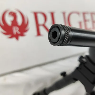 Used Ruger 22 Charger .22LR Semi-Auto Pistol w/Bipod, Black, 25rd Mag, TB, Original Box, Like New - Image 6