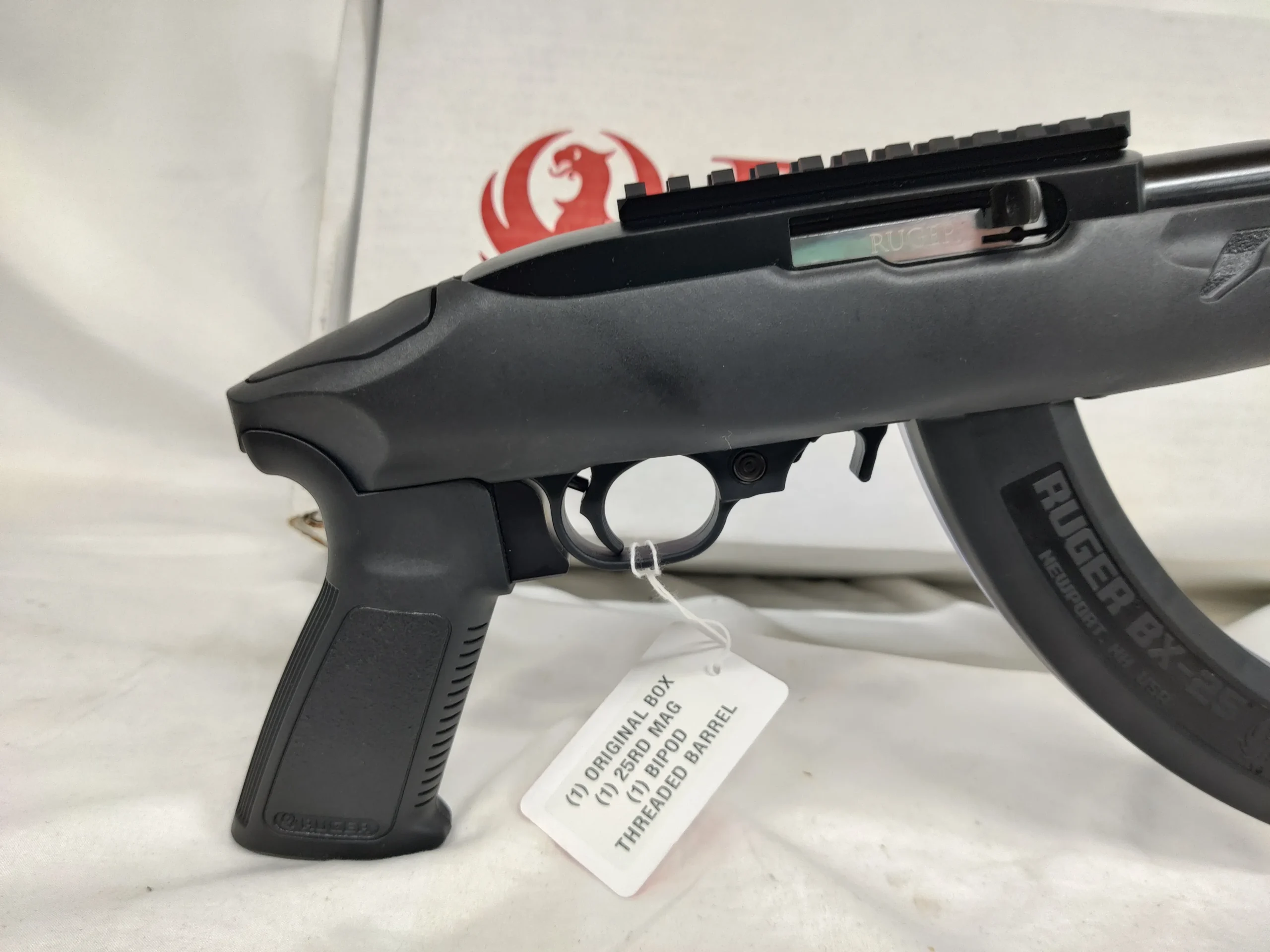 Ruger 22 Charger .22LR Semi-Auto Pistol w/Bipod, Black, 25rd Mag-img-2