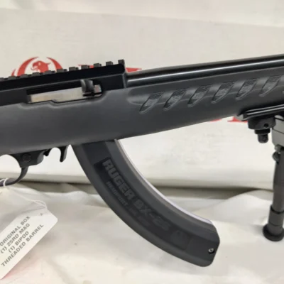 Used Ruger 22 Charger .22LR Semi-Auto Pistol w/Bipod, Black, 25rd Mag, TB, Original Box, Like New - Image 3