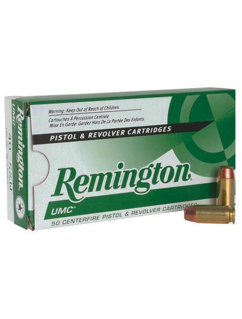 Remington UMC .40 S&W, 180 Grain MC, 50 Rounds 23742