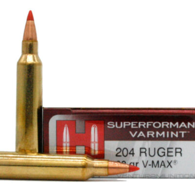 Hornady Superformance 204 Ruger 32gr Varmint V-Max Ammo – 50 Rounds