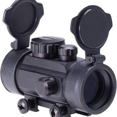 Pinty 30mm Reflex Red Green Dot Sight Scope 5 MOA with Flip Up Lens Cover Cap