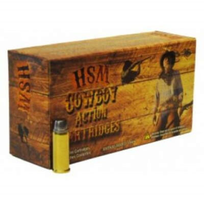 HSM 44 S&W Russian Cowboy Action 200 gr Round Nose Flat Point 50 rounds