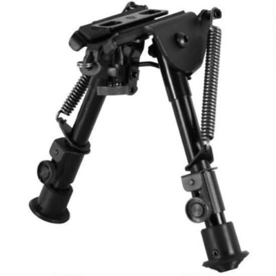 NcSTAR Precision Grade Bipod 5.5" to 8" Adjustment 3 Adaptors Aluminum Black Powder Coated Finish