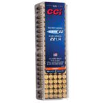 CCI Clean 22 Long Rifle Subsonic Ammo 40 Grain Poly Coated Blue LRN