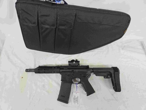 DPMS/BCA AR-15 Pistol .300 Blackout 7.5in Barrel, SB Tactical Brace, Range Bag, Mag, Red Dot