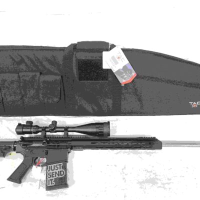 DPMS/BCA AR-10 .243WIN 24in 416R SS Barrel w/Scope, Zipped Range Bag, Mag