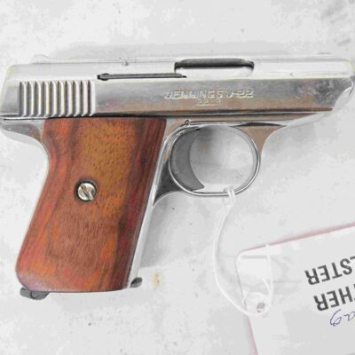 Used Jennings J-22 .22LR Semi-Auto Pistol, Stainless, Wood Grips, 1 Mag