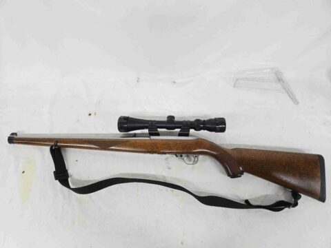 Used Ruger 10/22 International Mannlicher Semi-Auto Rifle, 1 Mag, Scope, Sling, Rare