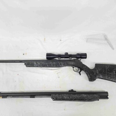 Used CVA Optima Elite Combo Single Shot Rifle .243 Win, .50 Cal, Scope