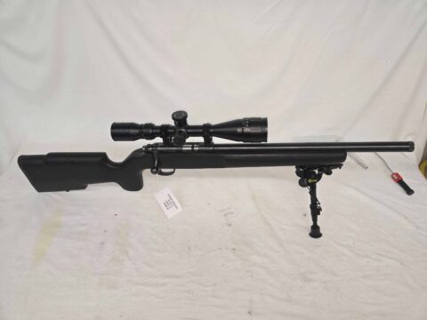 Used CZ 455 Varmint Tactical .22LR Bolt Action Bull Barrel Threaded w/2 Mags, Scope, Bipod