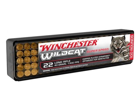 Winchester Wildcat Rimfire Ammo 22 LR 40 Grain Hollow Point (HP) 100 Rounds