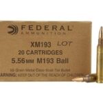 Federal XM193 M193 Ball 5.56 Ammunition 20rd